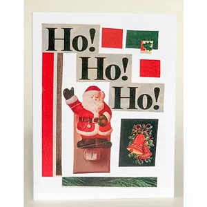 Barnes Cards Llc SQ6550105 - Festive Ho! Ho! Ho! Christmas Greeting Card Set of 6