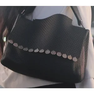 383 Heights Ines Llc Bynes BAG000BOUT - Premium Artisan Leather Coined Handbag