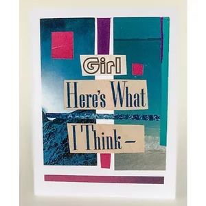 Barnes Cards Llc SQ5757165 - Girl Here's What I Think Greeting Card Pack
