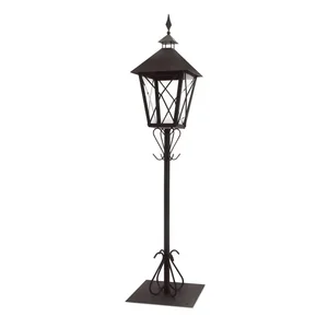 Melrose International 54169DS - Elegant Iron and Glass Lantern with 67" Post