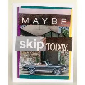 Barnes Cards Llc SQ4205051 - Maybe Skip Today Greeting Card Set - 6 Cards Included