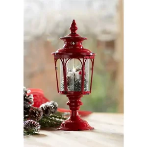 Melrose International 65230DS - Set of 2 17-Inch Metal Lanterns for Home Decor