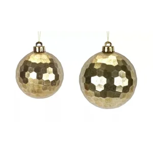 Melrose International 76683DS - Set of 6 Classic Ball Ornaments - 4.75H, 5.5H Plastic
