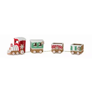 Melrose International 80964DS - Whimsical Gingerbread Train Holiday Décor 26.25L x 5.5H