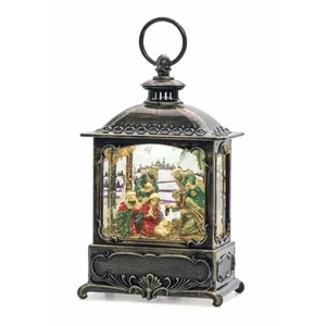 Melrose International 80776DS - Holy Family Snow Globe with Timer and USB Option