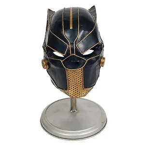 Old Modern Handicrafts Inc Omh AJ097 - Black Panther Metal Helmet Collectible Model