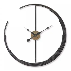 Melrose International 78746DS - Abstract Modern Clock - 28.5-inch Iron and MDF Design