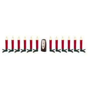 Melrose International 73648DS - Battery-Operated LED Clip-On Taper Candles - 24 Pack
