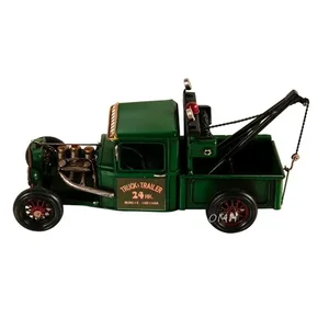 Old Modern Handicrafts Inc Omh AR030 - Exquisite Handmade Vintage Tow Truck Model - 5.25" High