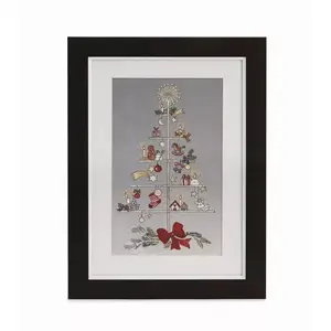 Melrose International 81135DS - Holiday Gift Tree Art Print 11.5" x 16"
