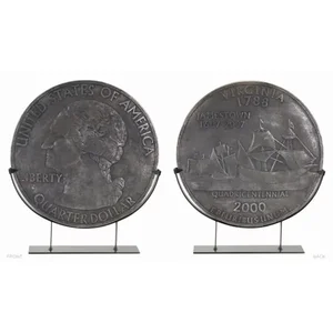 Melrose International 78499DS - Oversized Quarter Dollar Coin Stand - 20x23 inches