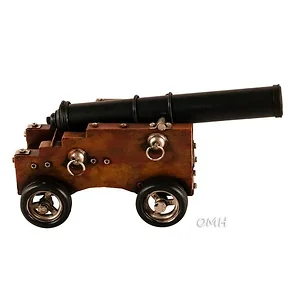 Old Modern Handicrafts Inc Omh AR020 - Miniature Replica Warship Cannon Model - Decorative Piece