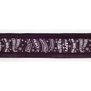 Melrose International 61596DS - Wired Polyester Ribbon - 4" x 10 Yards (Set of 3 Rolls)