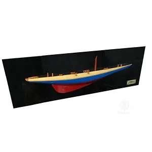 Old Modern Handicrafts Inc Omh H009 - Handcrafted Rainbow Half-Hull Yacht Model - Duick Design