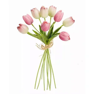 Melrose International 70667DS - Artificial Tulip Flower Bundle - Set of 6 - 15H
