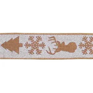 Melrose International 69732DS - 4 Rolls of 2.5 Inch Wired Polyester Ribbon - 10 Yards Each