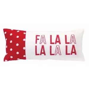 Melrose International 80989DS - Cozy Fa La La La La Decorative Pillow - 21L x 9W