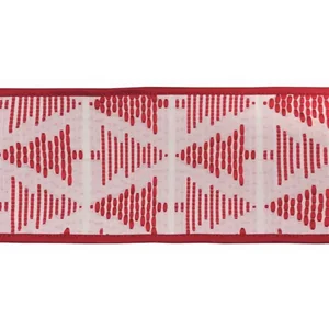 Melrose International 81012DS - Wired Polyester Holiday Ribbon - 4" x 5 Yards (Set of 2)