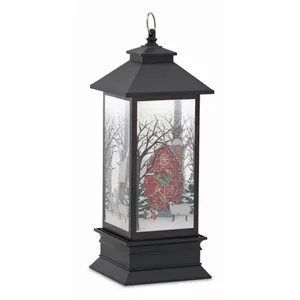 Melrose International 81290DS - Charming Barn Snow Globe Lantern with 6 Hr Timer