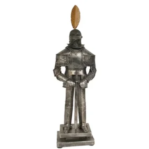 Old Modern Handicrafts Inc Omh AR004 - Handmade Medieval Armor Suit Model with Base and Sword