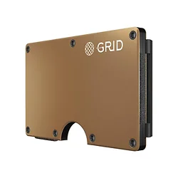 Grid Wallet-ALUGLD-CLIP