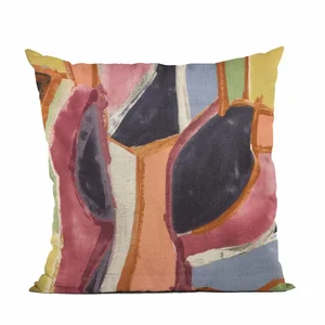 Plutus Brands PBRA2423-2222-DP - Luxury Multi-Color Modern Art Throw Pillow 22" x 22"