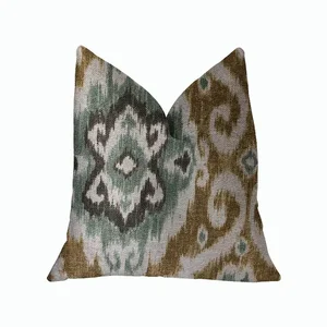 Plutus Brands PBRA2243-2626-DP - Elegant Yellow and Beige Ikat Throw Pillow