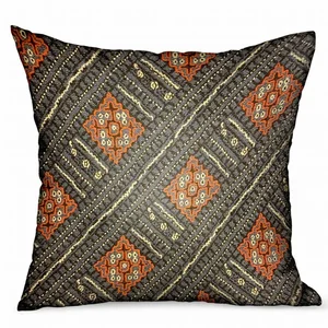 Plutus Brands PBRAO106-1220-DP - Luxury Blue Geometric Throw Pillow for Outdoor & Indoor Use