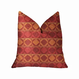 Plutus Brands PBRA2210-2020-DP - Plutus Celestial Luxury Red and Orange Throw Pillow