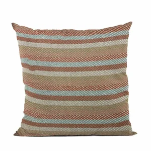 Plutus Brands PBRA2420-2020-DP - Elegant Brown Stripe Luxury Throw Pillow