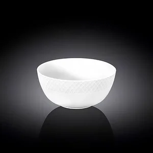Wilmax WL-880120/A - Set of 6 White Porcelain Bowls - 5.5 Inch, 20 Oz