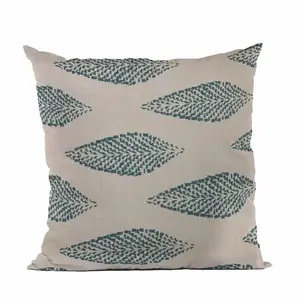Plutus Brands PBRA2465-2222-DP - Plutus Blue Floral Luxury Throw Pillow - 22"x22"