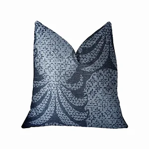 Plutus Brands PBRA2235-1818-DP - Plutus Blue and Black Pineapple Crush Luxury Pillow