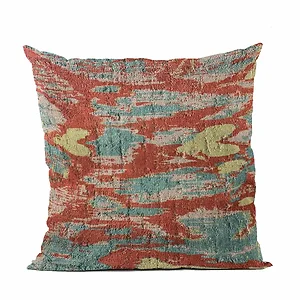 Plutus Brands PBRA2403-1616-DP - Plutus Multi-Color Velvet iKat Luxury Throw Pillow 16"