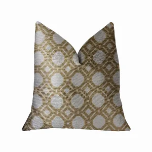 Plutus Brands PBRA2245-2626-DP - Plutus Medallion Eclipse Decorative Throw Pillow - Beige/Gray