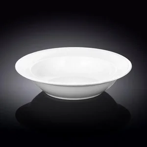 Wilmax WL-991017/A - Set of 6 Elegant Snow-White Soup Plates - 9" | 23 cm