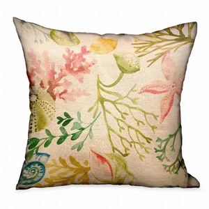 Plutus Brands PBDU1910-2026-DP - Plutus Underthesea Multi Floral Luxury Throw Pillow, 20" x 26"
