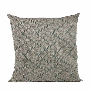 Plutus Brands PBRA2448-2020-DP - Luxury Blue Abstract Triangles Throw Pillow - 20" x 20"