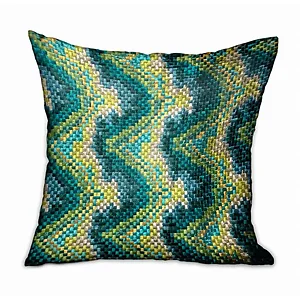 Plutus Brands PBRA2340-2020-DP - Haven Green Geometric Luxury Throw Pillow