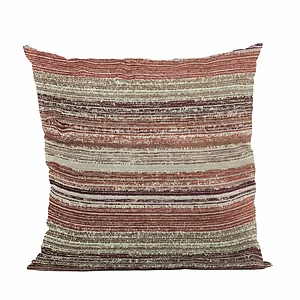 Plutus Brands PBRA2429-2222-DP - Plutus Multi-Color Stripe Decorative Throw Pillow - 22x22