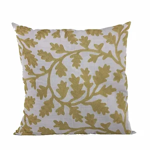 Plutus Brands PBRA2435-1220-DP - Plutus Yellow Vine Floral Luxury Throw Pillow - 12" x 20"