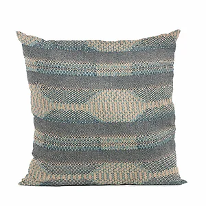 Plutus Brands PBRA2457-2626-DP - Plutus Blue Lake Stripe Luxury Throw Pillow - 26" x 26"