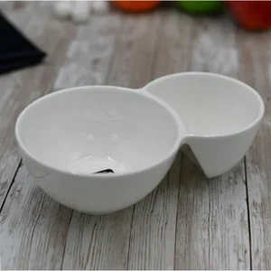 Wilmax WL-992572/A - Set of 6 White 5x3x1.5 Inch Porcelain Serving Dishes