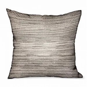 Plutus Brands PBRAO101-2222-DP - Plutus Luxury Silver Indoor/Outdoor Throw Pillow