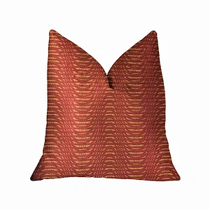 Plutus Brands PBRA2208-2020-DP - Plutus Ripple Red Luxury Throw Pillow - 20" x 20"
