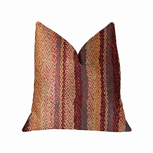 Plutus Brands PBRA2309-1616-DP - Plutus Multicolor Luxury Throw Pillow - Red Cosmo Design