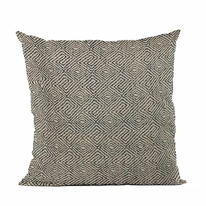Plutus Brands PBRA2467-2424-DP - Plutus Blue Gem Plaid Luxury Throw Pillow - 24" x 24"