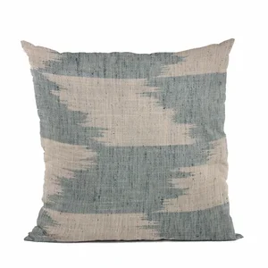 Plutus Brands PBRA2444-2026-DP - Plutus Luxury Blue Striped Throw Pillow with Insert