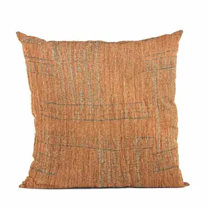 Plutus Brands PBRA2413-2424-DP - Elegant Orange Geometric Luxury Throw Pillow