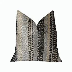 Plutus Brands PBRA2328-2222-DP - Luxury Blue and Gray Throw Pillow - 22" x 22" Double Sided